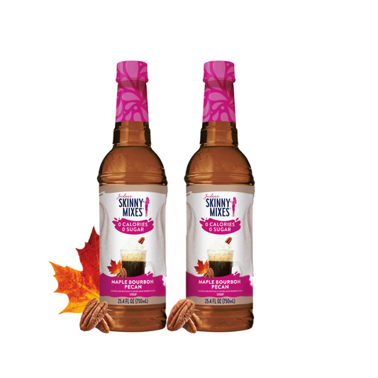 Jordans Skinny Maple Bourbon Pecan Syrups ( Bundle of 2 )