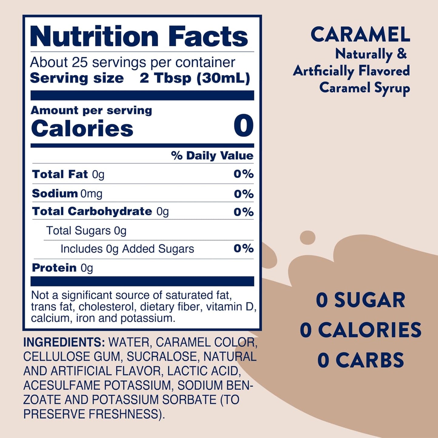 Jordan's Vanilla, Hazelnut, and Caramel Syrups ( Bundle of 3 )