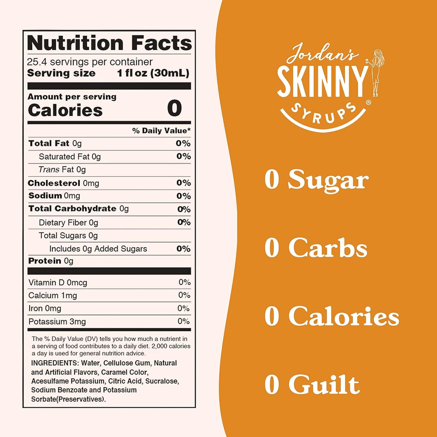 Jordan's Peanut Butter Cup Coffee Syrup ( Bundle of 2 )