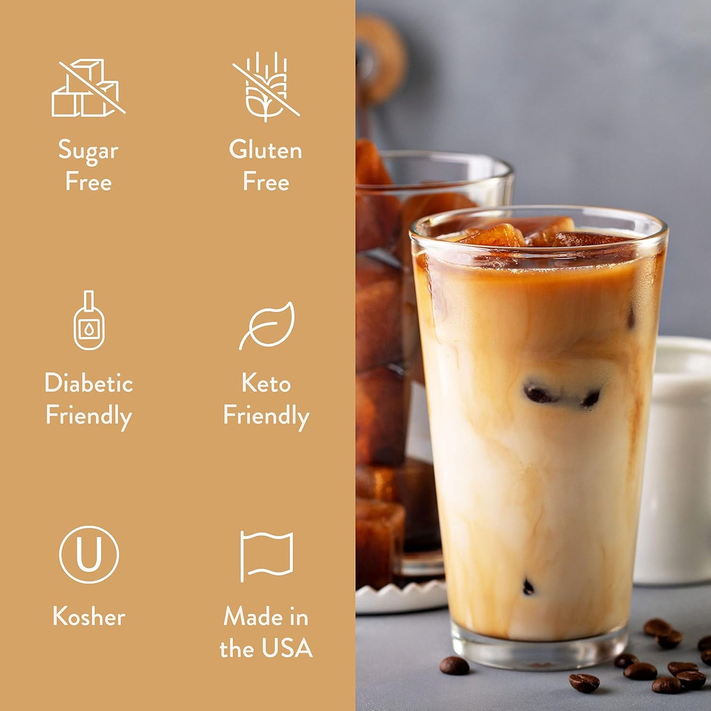 Jordan's Skinny Vanilla Caramel Crème Syrups ( Bundle of 2 )